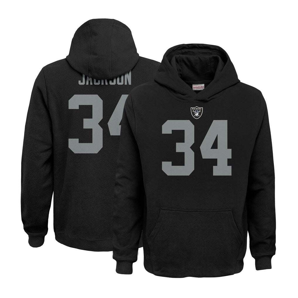 BIPIHUC LV.Raiders #34 Bo Jackson Player Black Salute to Service Hoodies Stitched Jerseys