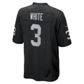 BIPIHUC LV.Raiders #3 Zamir White Black Team Game Stitched Jerseys