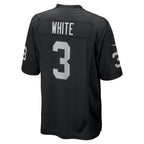 BIPIHUC LV.Raiders #3 Zamir White Black Team Game Stitched Jerseys