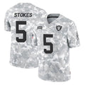BIPIHUC LV.Raiders #5 Eric Stokes Player Arctic Camo Salute To Service Limited Game Stitched Jerseys