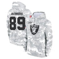 BIPIHUC LV.Raiders #89 Brock Bowers Player Arctic Camo Salute to Service Hoodies Stitched Jerseys