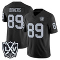 BIPIHUC LV.Raiders #89 Brock Bowers Player Black 2026 Vapor Limited Home Game Stitched Jerseys