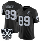 BIPIHUC LV.Raiders #89 Brock Bowers Player Black 2026 Vapor Limited Home Game Stitched Jerseys