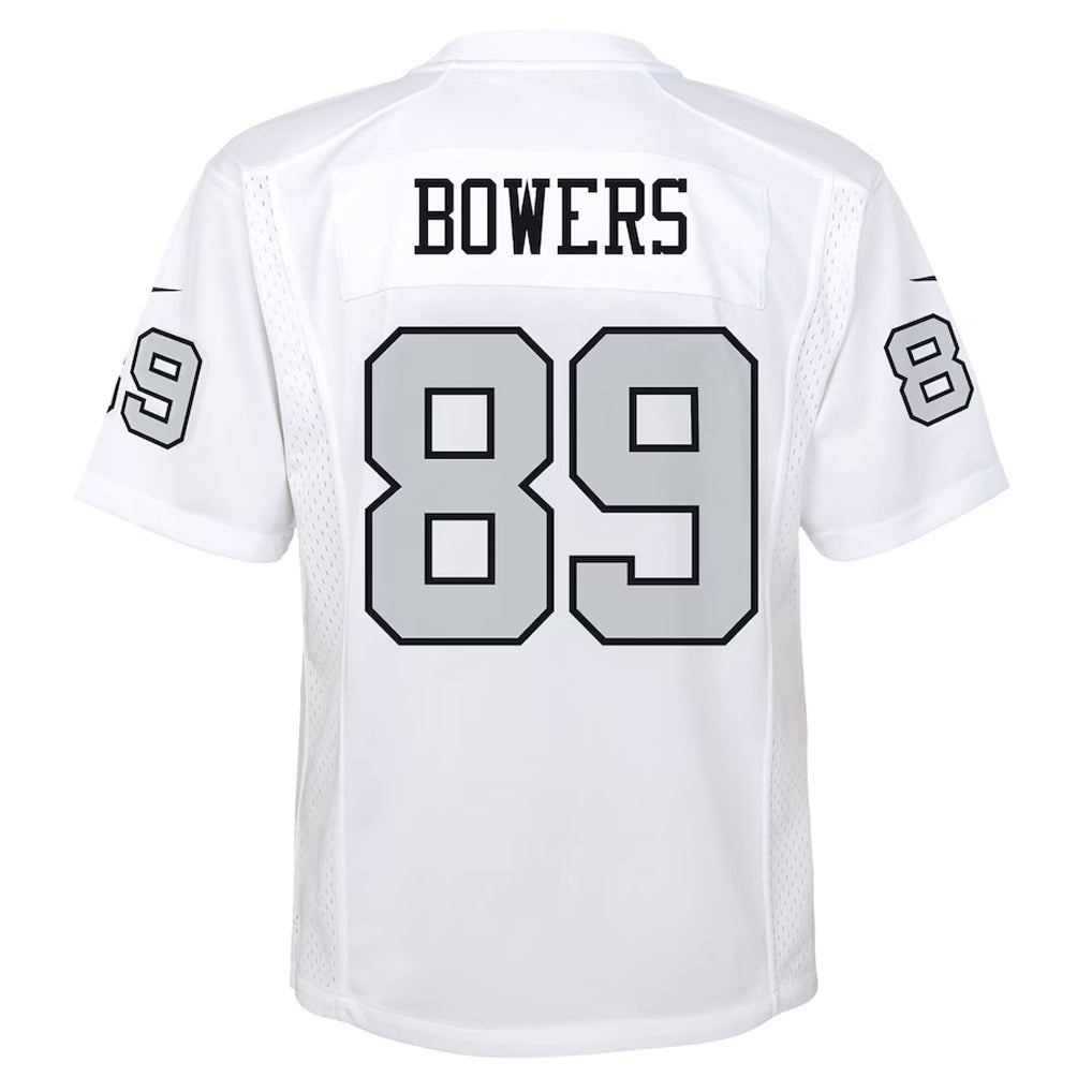 BIPIHUC LV.Raiders #89 Brock Bowers Player White Alternate Game Stitched Jerseys