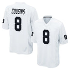 BIPIHUC LV.Raiders #8 Kirk Cousins Player White Home Game Stitched Jerseys