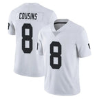 BIPIHUC LV.Raiders #8 Kirk Cousins Player White Limited Vapor Untouchable Home Game Stitched Jerseys