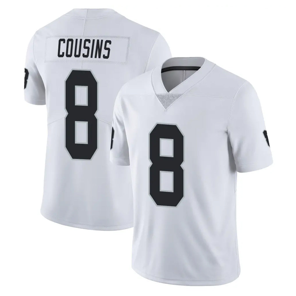 BIPIHUC LV.Raiders #8 Kirk Cousins Player White Limited Vapor Untouchable Home Game Stitched Jerseys