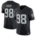 BIPIHUC LV.Raiders #98 Maxx Crosby Black Vapor F.U.S.E. Limited Jersey American Stitched Jersey