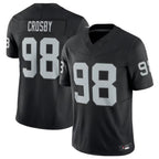 BIPIHUC LV.Raiders #98 Maxx Crosby Black Vapor F.U.S.E. Limited Jersey American Stitched Jersey