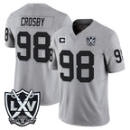 BIPIHUC LV.Raiders #98 Maxx Crosby Player Gray 2026 Vapor Limited Home Game Stitched Jerseys