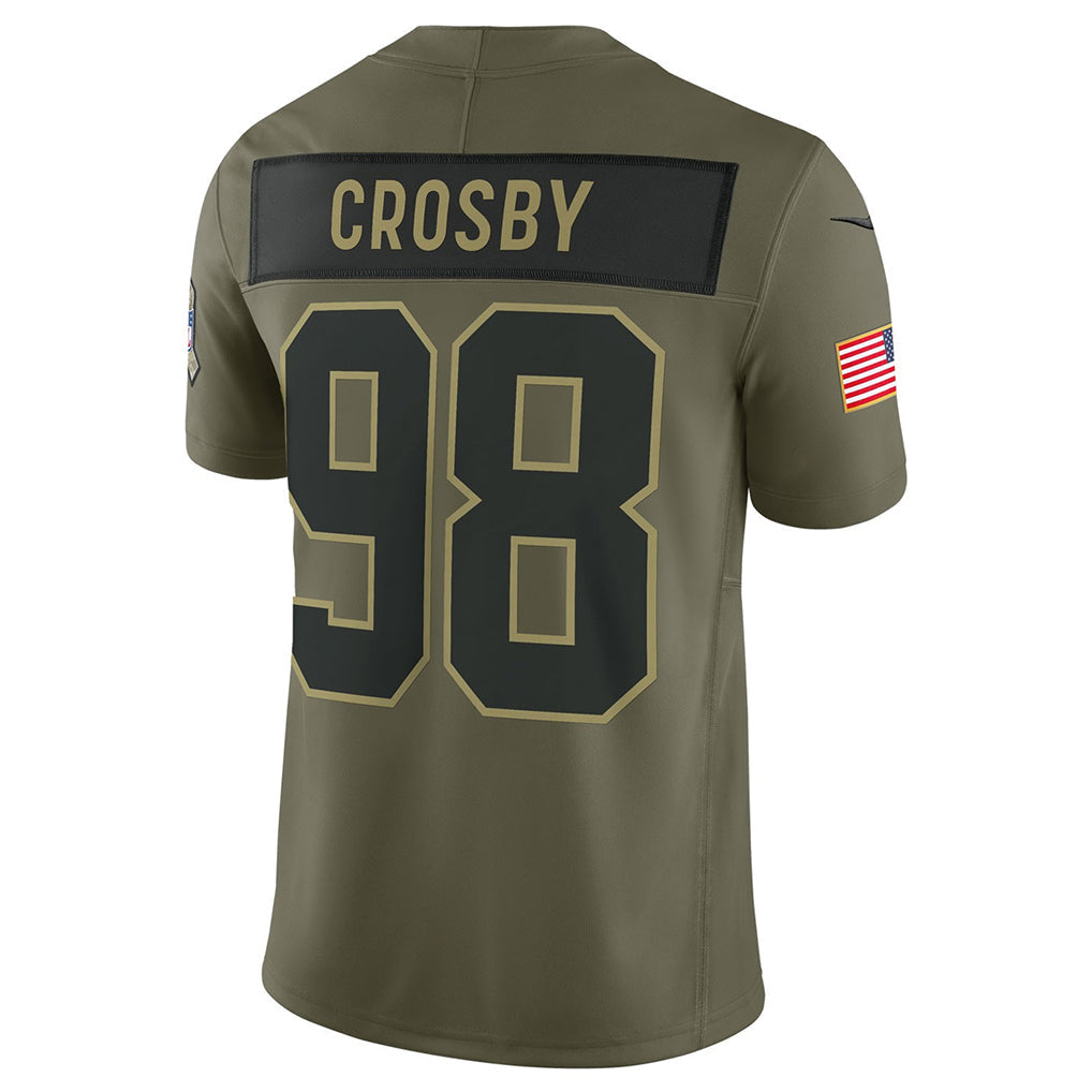 BIPIHUC LV.Raiders #98 Maxx Crosby Player Salute To Service Limited Olive Stitched Jerseys