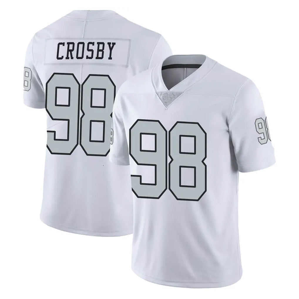 BIPIHUC LV.Raiders #98 Maxx Crosby Player White Limited Color Rush Home Game Stitched Jerseys