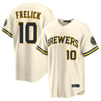 BIPIHUC M.Brewers #10 Sal Frelick Player Cream Home Limited Stitched Jerseys