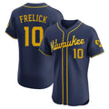 BIPIHUC M.Brewers #10 Sal Frelick Player Navy Home Limited Elite Stitched Jerseys