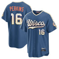 BIPIHUC M.Brewers #16 Blake Perkins Player Blue 2026 City Connect Home Game Stitched Jerseys