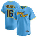BIPIHUC M.Brewers #16 Blake Perkins Player Light Blue City Connect Home Limited Stitched Jerseys