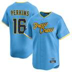 BIPIHUC M.Brewers #16 Blake Perkins Player Light Blue City Connect Home Limited Stitched Jerseys