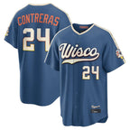 BIPIHUC M.Brewers #24 William Contreras Player Blue 2026 City Connect Home Game Stitched Jerseys