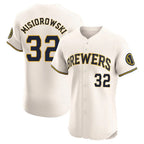 BIPIHUC M.Brewers #32 Jacob Misiorowski Player Cream Home Limited Elite Stitched Jerseys