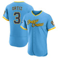 BIPIHUC M.Brewers #3 Joey Ortiz Player Light Blue City Connect Home Limited Elite Stitched Jerseys