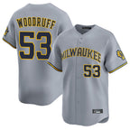 BIPIHUC M.Brewers #53 Brandon Woodruff Player Gray Home Limited Stitched Jerseys