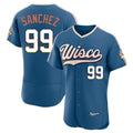 BIPIHUC M.Brewers #99 Gary Sanchez Player Blue 2026 City Connect Home Limited Elite Stitched Jerseys