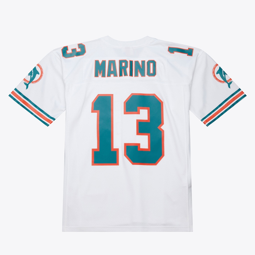 BIPIHUC M.Dolphins #13 Dan Marino Mitchell & Ness White 1994 Legacy Replica Jersey Stitched Puhic Game Jerseys