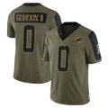 BIPIHUC M.Dolphins #0 Ollie Gordon II Player Olive Salute To Service Limited Game Stitched Jerseys