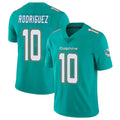 BIPIHUC M.Dolphins #10 Jacob Rodriguez Player Aqua Limited Vapor Untouchable Home Game Stitched Jerseys