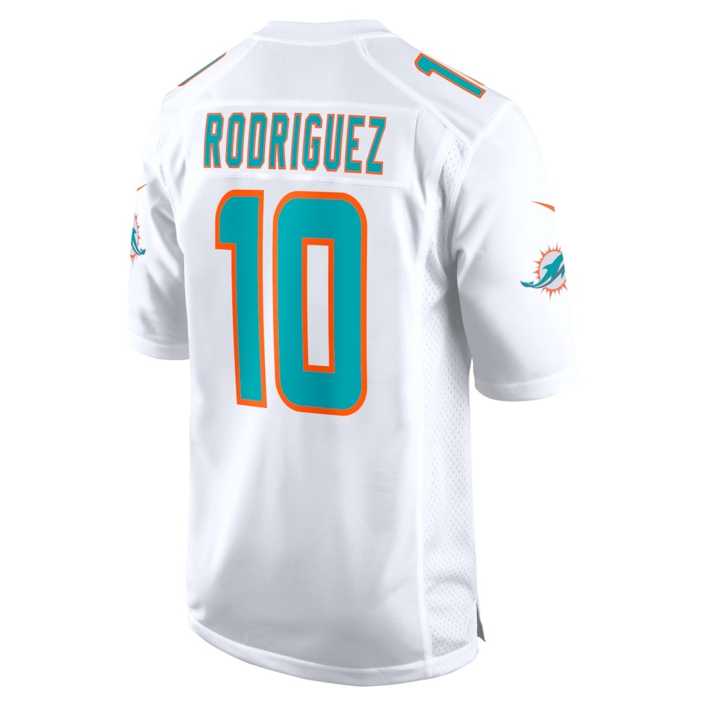 BIPIHUC M.Dolphins #10 Jacob Rodriguez White Game Stitched Jerseys