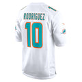 BIPIHUC M.Dolphins #10 Jacob Rodriguez White Game Stitched Jerseys