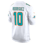 BIPIHUC M.Dolphins #10 Jacob Rodriguez White Game Stitched Jerseys