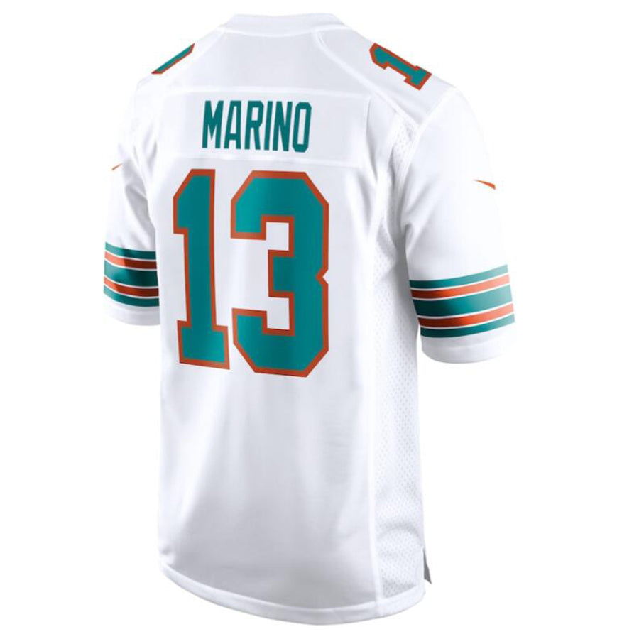 BIPIHUC M.Dolphins #13 Dan Marino White Retired Player Jersey American Stitched Jersey