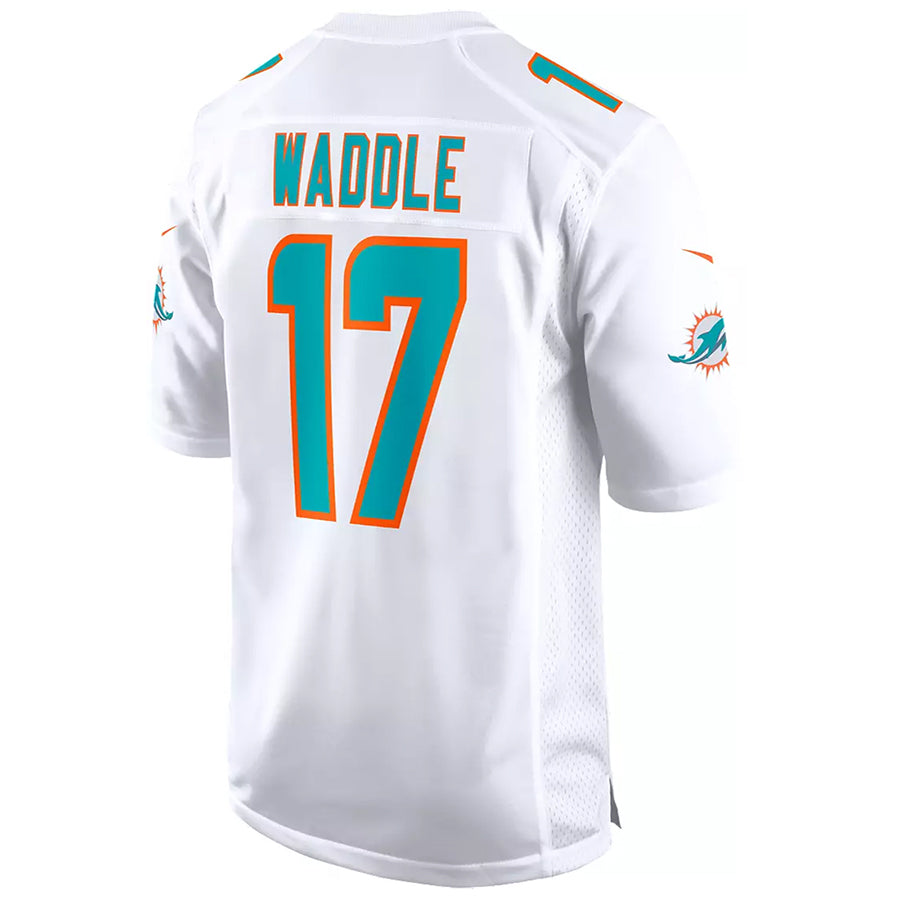 BIPIHUC M.Dolphins #17 Jaylen Waddle Player White Home Game Stitched Jerseys