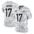 BIPIHUC M.Dolphins #17 Trey Moore Player Arctic Camo Salute To Service Limited Game Stitched Jerseys