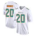 BIPIHUC M.Dolphins #20 Jordyn Brooks Player White Fashion Home Game Stitched Jerseys