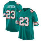 BIPIHUC M.Dolphins #23 Zayne Anderson Player Aqua Alternate Home Game Stitched Jerseys