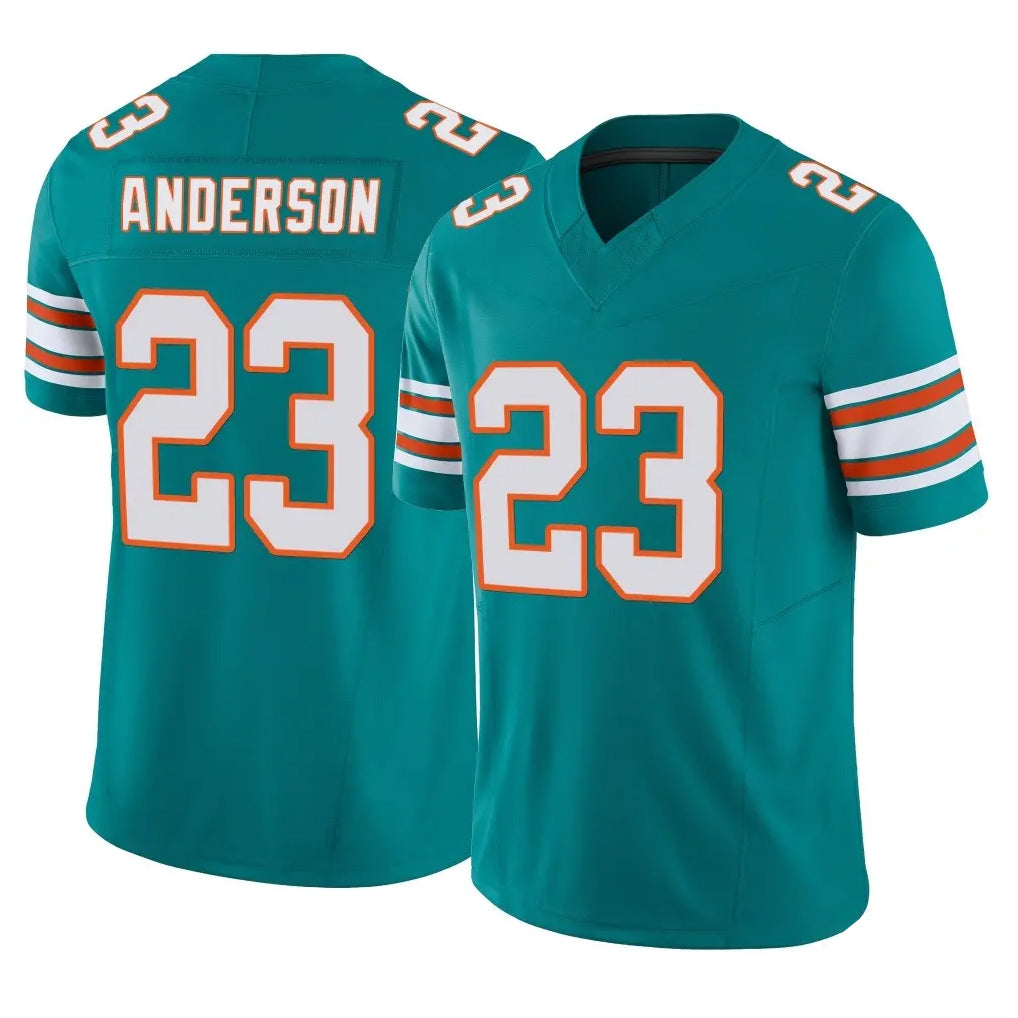 BIPIHUC M.Dolphins #23 Zayne Anderson Player Aqua Limited Alternate Vapor F.U.S.E. Home Game Stitched Jerseys