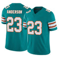 BIPIHUC M.Dolphins #23 Zayne Anderson Player Aqua Limited Alternate Vapor F.U.S.E. Home Game Stitched Jerseys