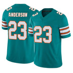 BIPIHUC M.Dolphins #23 Zayne Anderson Player Aqua Limited Alternate Vapor F.U.S.E. Home Game Stitched Jerseys