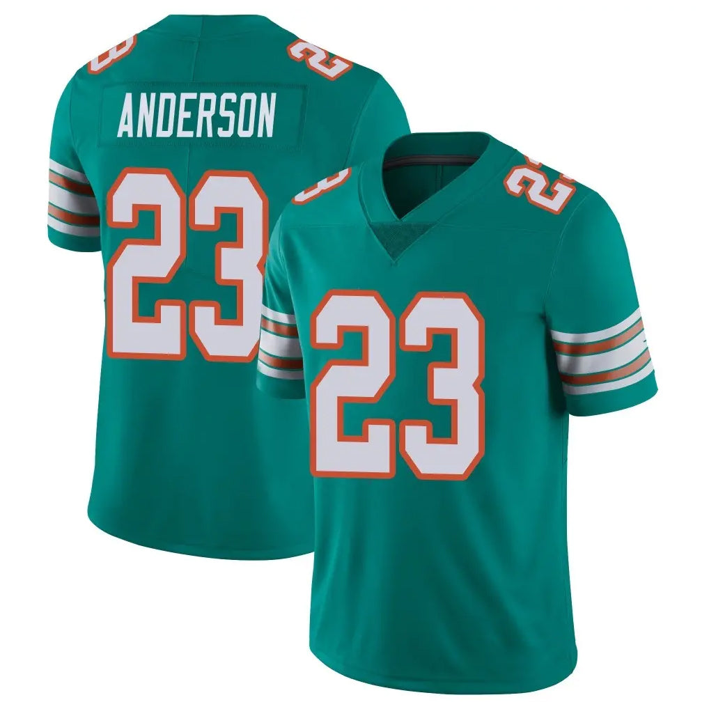BIPIHUC M.Dolphins #23 Zayne Anderson Player Aqua Limited Alternate Vapor Untouchable Home Game Stitched Jerseys