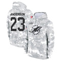 BIPIHUC M.Dolphins #23 Zayne Anderson Player Arctic Camo Salute to Service Hoodies Limited Game Stitched Jerseys