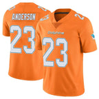 BIPIHUC M.Dolphins #23 Zayne Anderson Player Orange Limited Home Game Stitched Jerseys