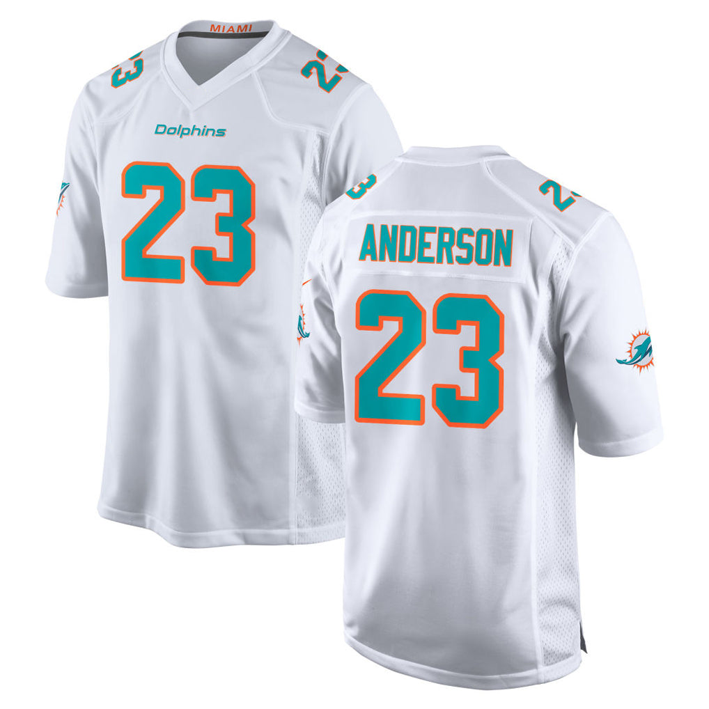 BIPIHUC M.Dolphins #23 Zayne Anderson Player White Limited Home Game Stitched Jerseys
