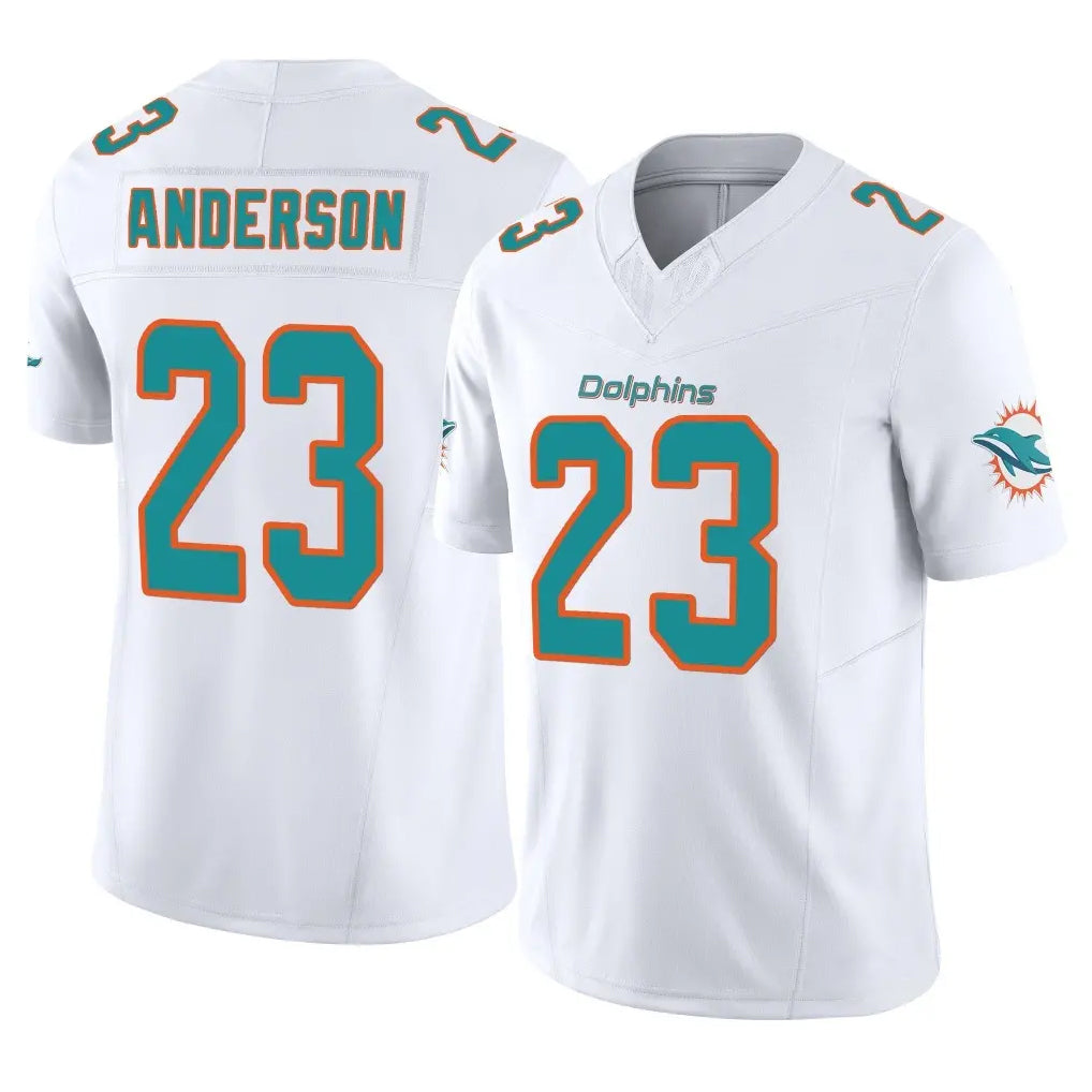BIPIHUC M.Dolphins #23 Zayne Anderson Player White Limited Vapor F.U.S.E. Home Game Stitched Jerseys