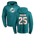 BIPIHUC M.Dolphins #25 Tyrel Dodson Player Aqua LOGO Pullover Hoodies Limited Stitched Jerseys