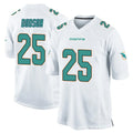 BIPIHUC M.Dolphins #25 Tyrel Dodson Player White Home Game Stitched Jerseys
