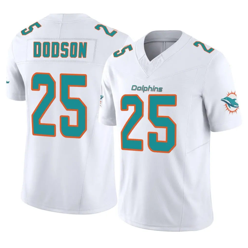 BIPIHUC M.Dolphins #25 Tyrel Dodson Player White Limited Vapor F.U.S.E. Home Game Stitched Jerseys