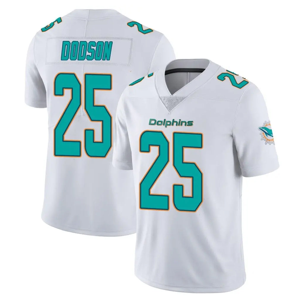 BIPIHUC M.Dolphins #25 Tyrel Dodson Player White Limited Vapor Untouchable Home Game Stitched Jerseys