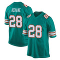 BIPIHUC M.Dolphins #28 De'Von Achane Player Aqua Alternate Home Game Stitched Jerseys